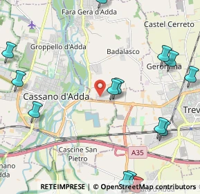 Mappa Via Leonardo da Vinci, 24045 Fara Gera D'Adda BG, Italia (2.89571)