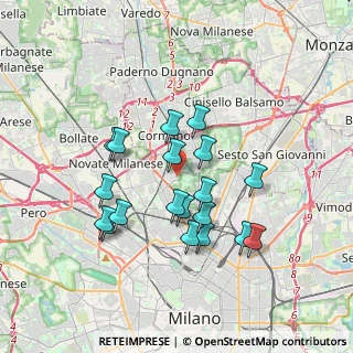 Mappa Via Giuditta Pasta, 20161 Milano MI, Italia (3.21632)