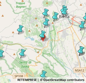 Mappa Via dei Giovani, 13888 Mongrando BI, Italia (5.75133)
