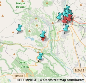 Mappa Via dei Giovani, 13888 Mongrando BI, Italia (5.1305)