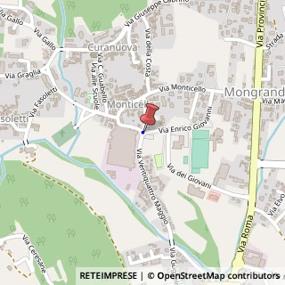 Mappa Via dei Giovani, 6, 13888 Mongrando, Biella (Piemonte)
