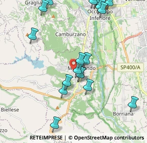 Mappa Via dei Giovani, 13888 Mongrando BI, Italia (2.3525)