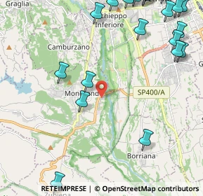 Mappa Via Mombarone, 13888 Mongrando BI, Italia (3.148)