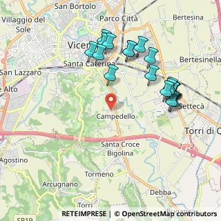 Mappa Via Vulcano, 36100 Vicenza VI, Italia (2.081)