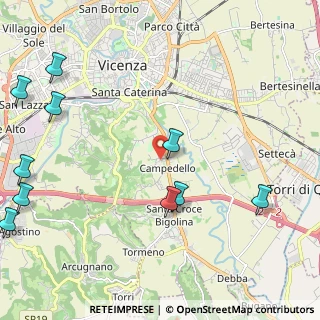 Mappa Via Vulcano, 36100 Vicenza VI, Italia (3.275)