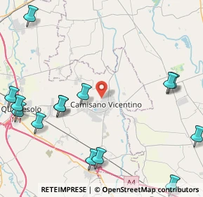 Mappa Via Ponte Napoleone, 36043 Camisano Vicentino VI, Italia (6.106)