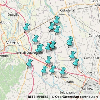 Mappa Via Ponte Napoleone, 36043 Camisano Vicentino VI, Italia (6.404)