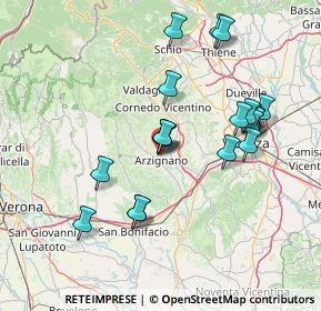 Mappa Via Giuseppe Verdi, 36071 Arzignano VI, Italia (14.5835)