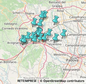 Mappa Via Giovanni Bellini, 36040 Torri di Quartesolo VI, Italia (9.6085)