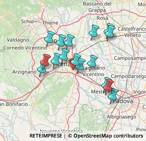 Mappa Via Giovanni Bellini, 36040 Torri di Quartesolo VI, Italia (12.08813)