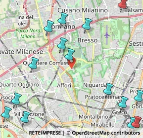 Mappa Via Alessandro Bisnati, 20161 Milano MI, Italia (3.086)