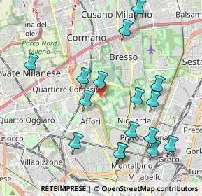 Mappa Via Alessandro Bisnati, 20161 Milano MI, Italia (2.16688)