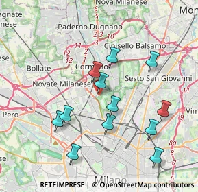 Mappa Via Alessandro Bisnati, 20161 Milano MI, Italia (3.70417)