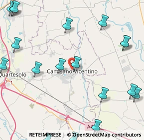 Mappa Via Alcide de Gasperi, 36043 Camisano Vicentino VI, Italia (6.3905)