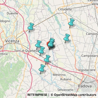 Mappa Via Guglielmo Marconi, 36043 Camisano Vicentino VI, Italia (4.52455)