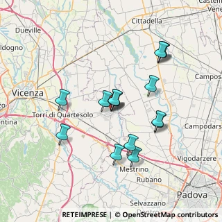Mappa Via Guglielmo Marconi, 36043 Camisano Vicentino VI, Italia (6.47133)