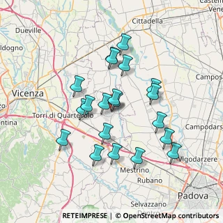 Mappa Via Alcide de Gasperi, 36043 Camisano Vicentino VI, Italia (6.4315)
