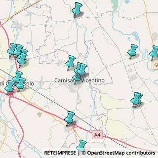 Mappa Via Alcide de Gasperi, 36043 Camisano Vicentino VI, Italia (5.6225)