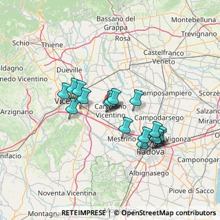 Mappa Via Guglielmo Marconi, 36043 Camisano Vicentino VI, Italia (12.02)