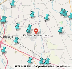 Mappa Camisano Vicentino, 36043 Camisano Vicentino VI, Italia (6.1115)