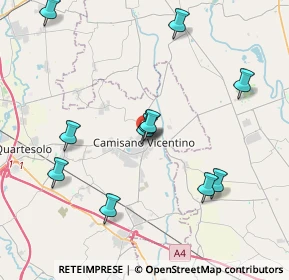 Mappa Camisano Vicentino, 36043 Camisano Vicentino VI, Italia (4.01273)