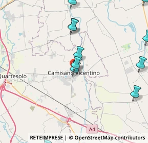 Mappa Camisano Vicentino, 36043 Camisano Vicentino VI, Italia (5.76769)