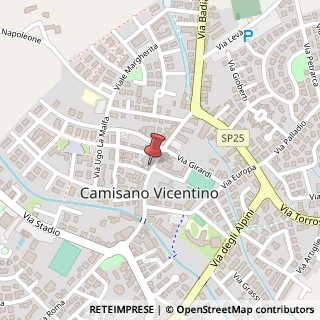 Mappa Via Guglielmo Marconi, 21, 36043 Camisano Vicentino, Vicenza (Veneto)