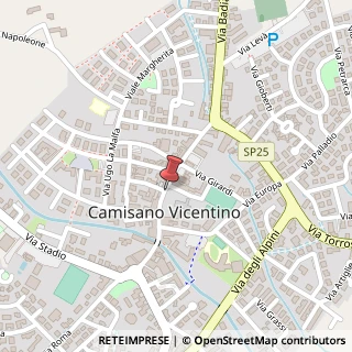 Mappa Via Guglielmo Marconi, 14, 36043 Camisano Vicentino, Vicenza (Veneto)