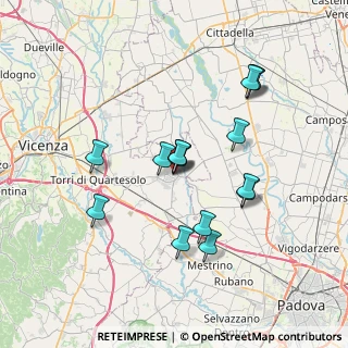 Mappa Camisano Vicentino, 36043 Camisano Vicentino VI, Italia (6.45733)