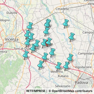 Mappa Camisano Vicentino, 36043 Camisano Vicentino VI, Italia (6.8525)