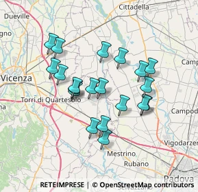 Mappa Camisano Vicentino, 36043 Camisano Vicentino VI, Italia (6.094)