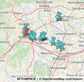 Mappa Piazzale Papa Pio X, 36043 Camisano Vicentino VI, Italia (9.98)