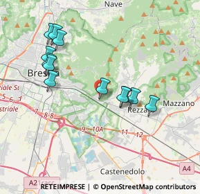Mappa Via Bigio Savoldi, 25135 Brescia BS, Italia (3.69333)
