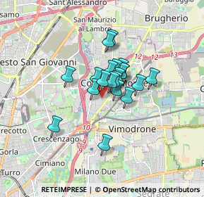 Mappa Via Pisa, 20093 Cologno Monzese MI, Italia (1.018)