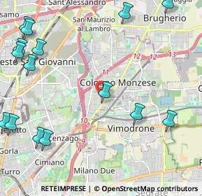 Mappa Via Pisa, 20093 Cologno Monzese MI, Italia (3.06733)