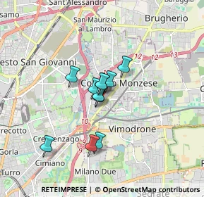 Mappa Via Pisa, 20093 Cologno Monzese MI, Italia (1.07545)