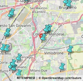 Mappa Via Pisa, 20093 Cologno Monzese MI, Italia (3.0235)