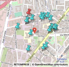 Mappa Via Pisa, 20093 Cologno Monzese MI, Italia (0.224)