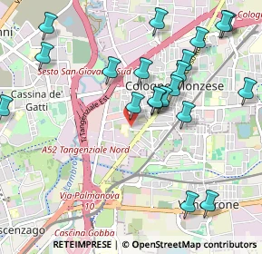 Mappa Via Pisa, 20093 Cologno Monzese MI, Italia (1.131)