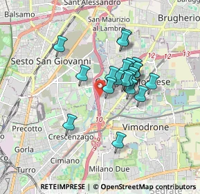 Mappa Via Fratelli Lumiere, 20093 Cologno Monzese MI, Italia (1.311)