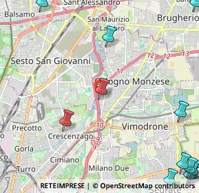 Mappa Via Fratelli Lumiere, 20093 Cologno Monzese MI, Italia (3.67667)