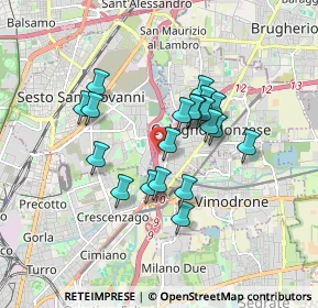 Mappa Via Fratelli Lumiere, 20093 Cologno Monzese MI, Italia (1.388)