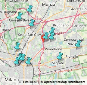 Mappa Via Fratelli Lumiere, 20093 Cologno Monzese MI, Italia (4.33692)