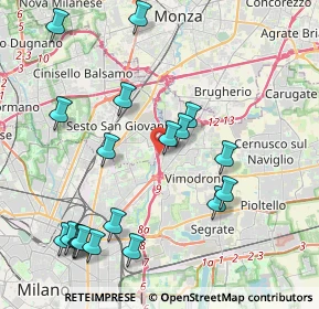 Mappa Via Fratelli Lumiere, 20093 Cologno Monzese MI, Italia (4.65526)