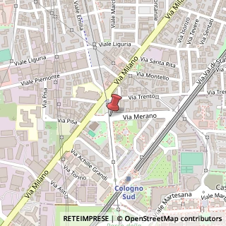 Mappa Via Merano,  1, 20093 Cologno Monzese, Milano (Lombardia)