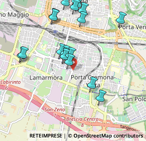 Mappa Via S.Zeno fr. n, 25124 Brescia BS, Italia (1.078)