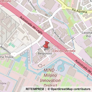 Mappa Via Cristina Belgioioso, 21, 20021 Baranzate, Milano (Lombardia)