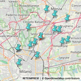 Mappa Via Adamello, 20099 Sesto San Giovanni MI, Italia (4.41533)