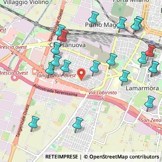 Mappa Via Parma, 25125 Brescia BS, Italia (1.3365)