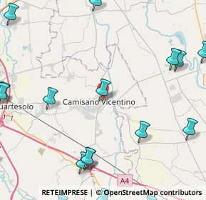 Mappa SP 25, 36043 Camisano Vicentino VI, Italia (6.872)